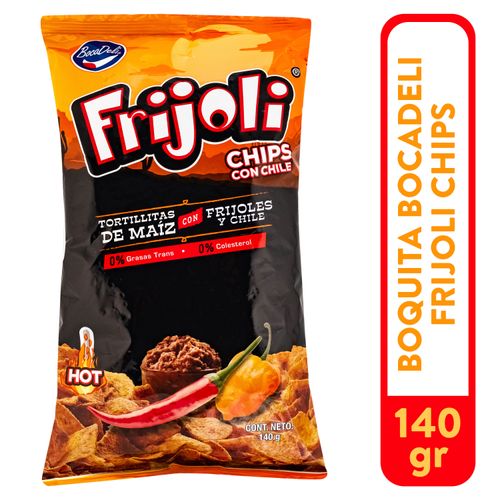 Tortilla De Maíz Frijoli Bocadeli con Chile - 140 g