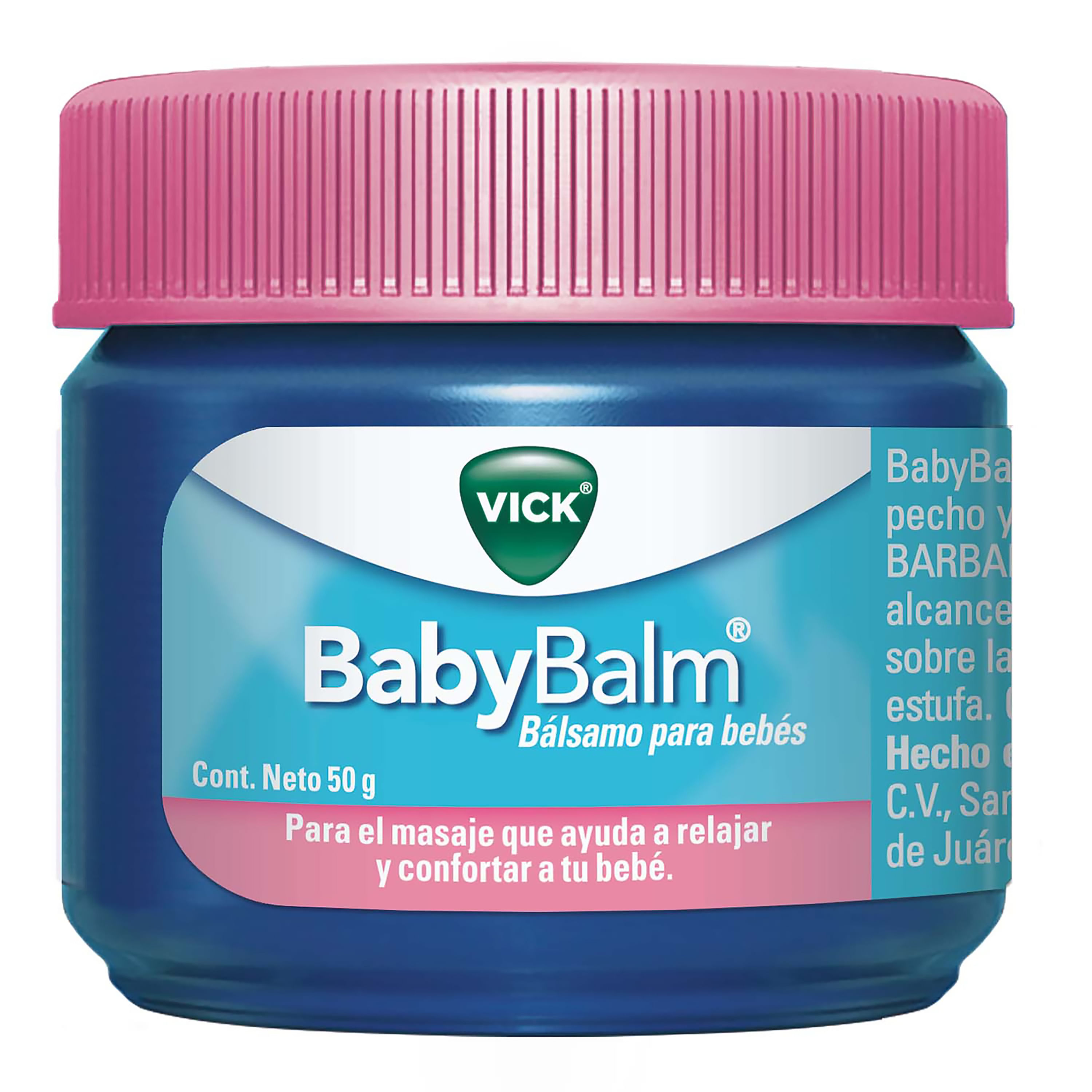 Vick BabyBalm Bálsamo Relajante Para Bebés Frasco x 50 gr