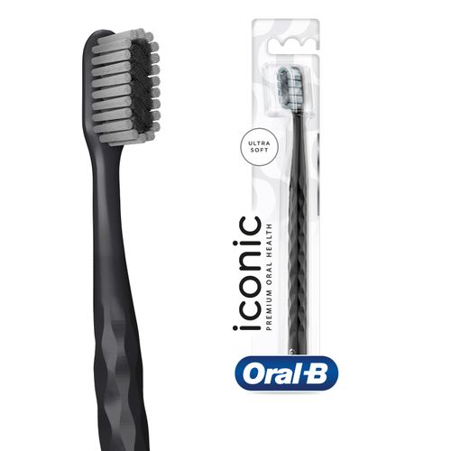 Cepillo dental Oral-B Indicator Black Charcoal suave 2 pzas
