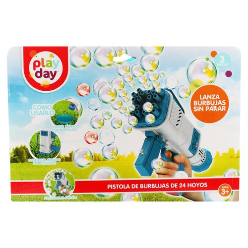 Mega lanzador Play Day de burbujas juguete de agua y exterior