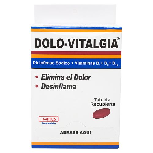 Dolo Vitalgia caja 25 sobres de 4 tabletas - Precio indicado por sobre
