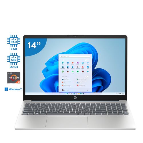 Laptop HP NT015HPR42 8 GB RAM y 512 GB de almacenamiento 15.6 pulgadas