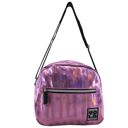 Bolso Yolo De Hombro Con Compartimiento Principal Y Bolsillo Pequeño Al Frente Color Rosado