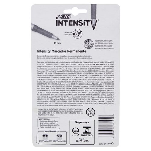 Marcadores Bic permanentes colores pastel - 6 Uds