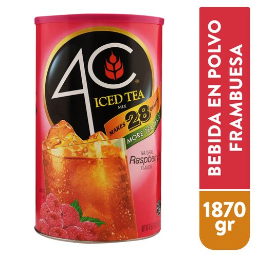 Bebida 4C en polvo iced tea mix raspberry - 1870 g