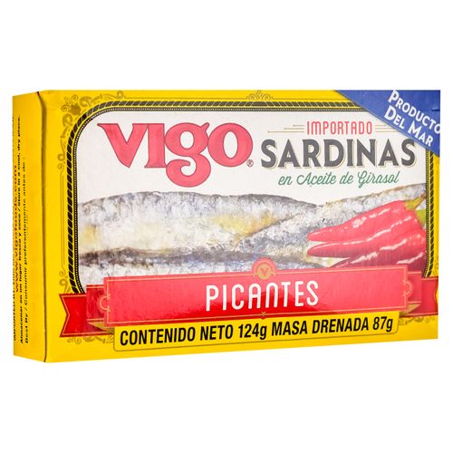 Sardinas Vigo En Aceite  Y Girasol Pican