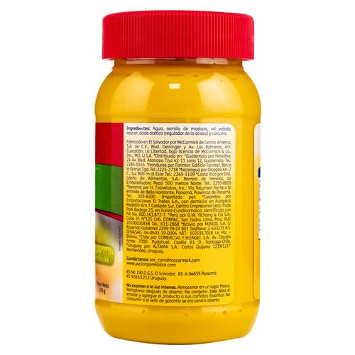 Mostaza McCormick Frasco - 205ml
