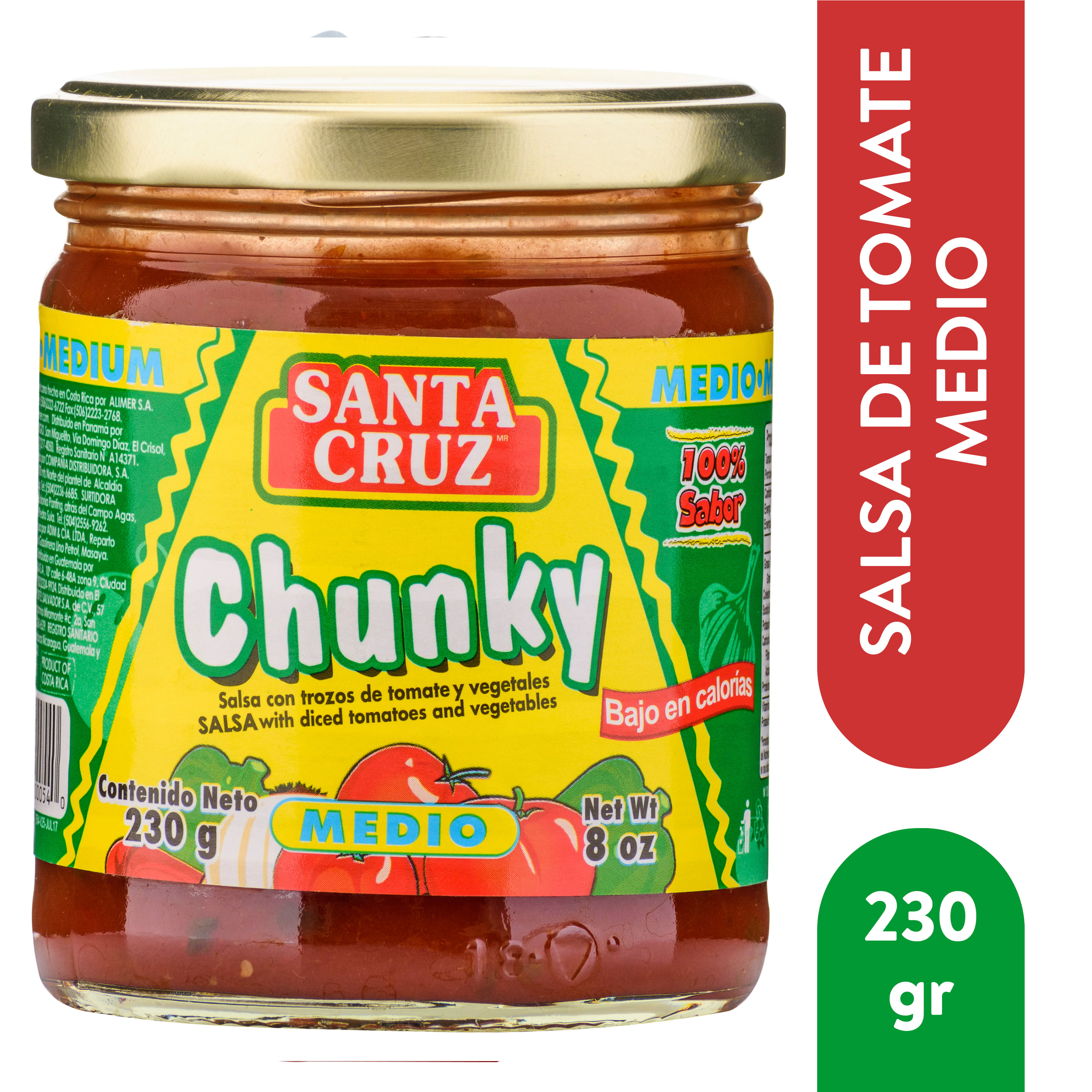 Comprar Salsa Santa Cruz Chunky Medio 230gr Walmart Nicaragua