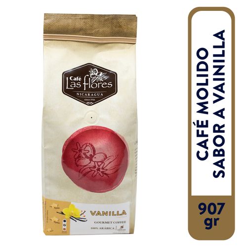 Cafe Las Flores Molido Sabor Vainilla - 907Gr