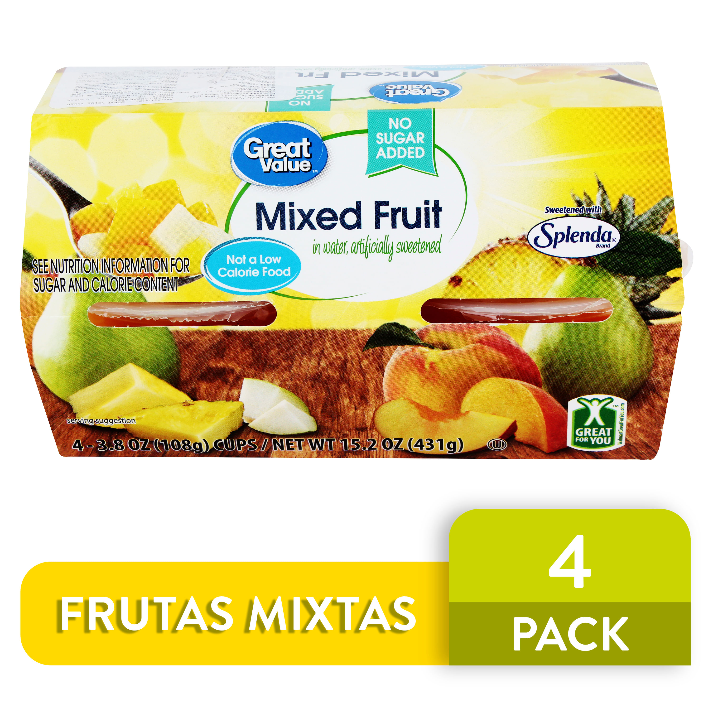 Comprar Fruta Mixta Great Value Congelada - 454gr