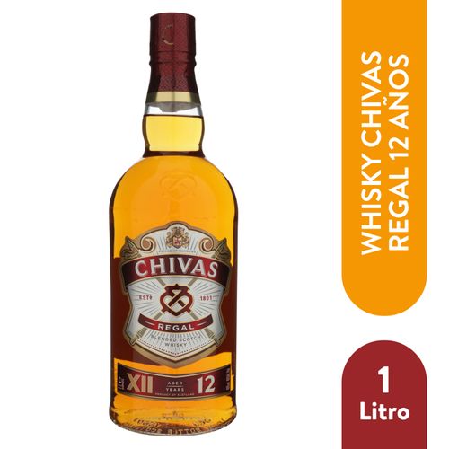 Whisky Chivas Regal Tin Can 12 años - 1000ml
