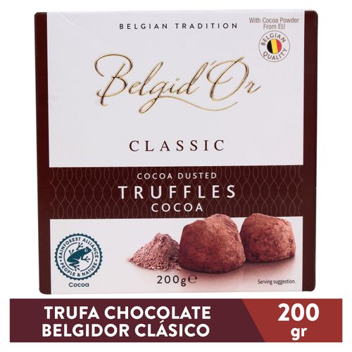 Chocolate Trufa Belgidor Clasico- 200gr