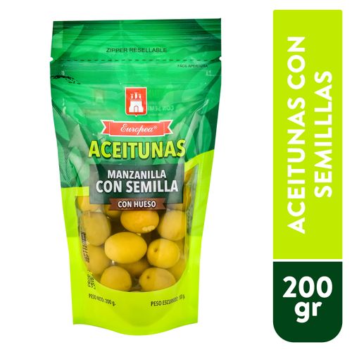 Aceitunas Europea Manzana Con Semilla - 100gr