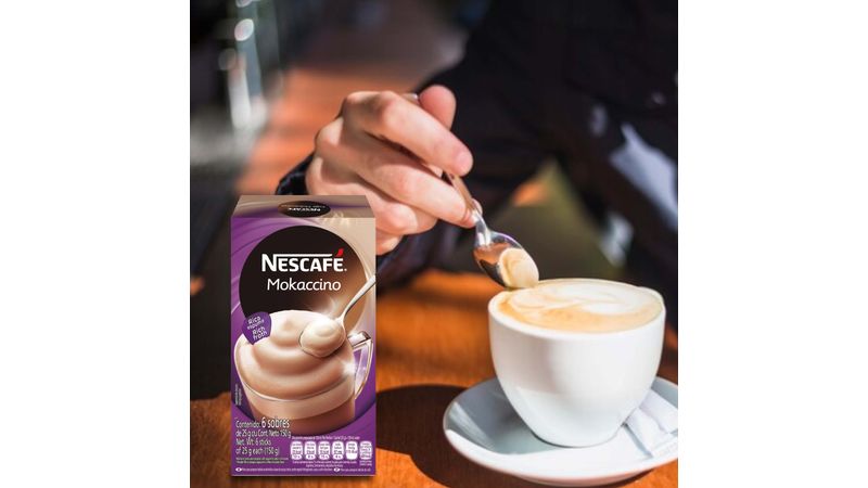 Café Soluble Nescafé Cappuccino Original 6 Sobres, 120 gr.