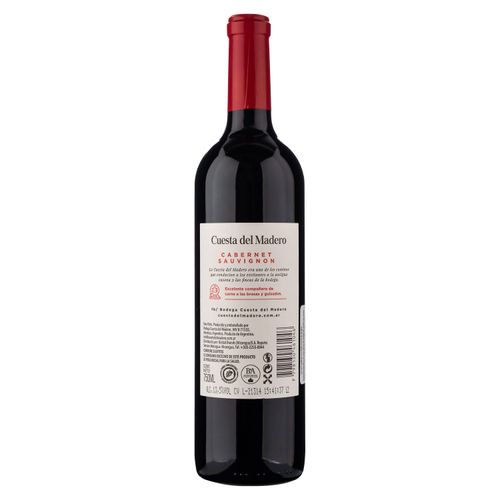 Vino Cuesta De Madero Tinto Carbernt - 750ml