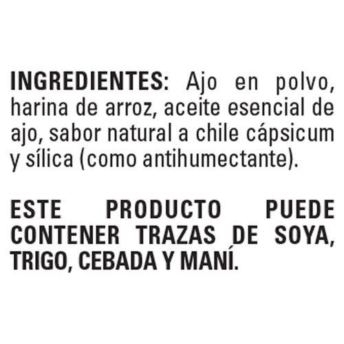Ajo Sabemas en polvo frasco - 80 g