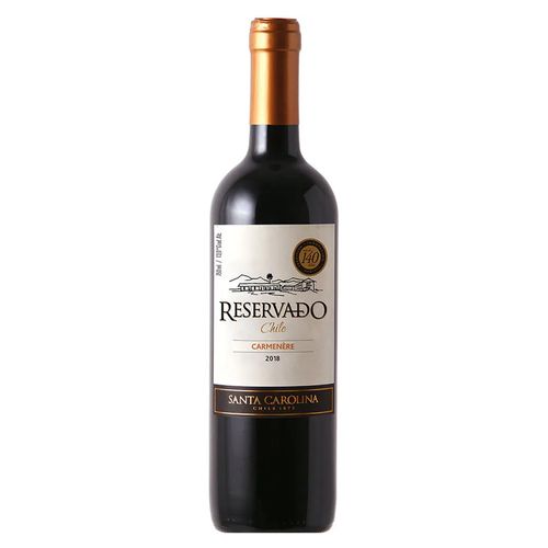 Vino tinto Santa Carolina reservado carmenere - 750 ml