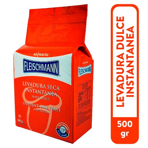 Levadura Fleischmann Dulce Instantanea - 500Gr