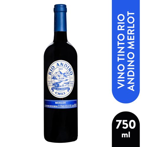 Vino Tinto Rio Andino Merlot -750ml