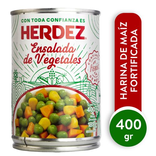 Vegetales Mixtos Herdez Lata -400gr