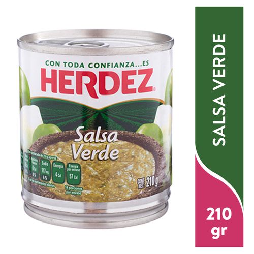 Salsa Picante Verde Herdez Lata - 210gr