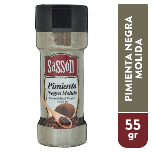 Pimienta negra Sassón molida - 55 g