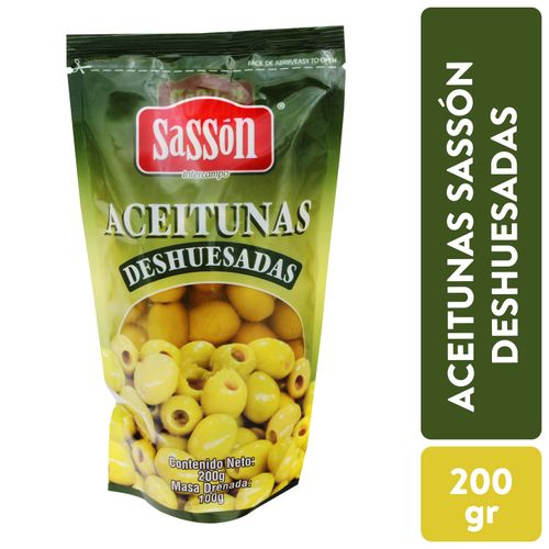 Aceitunas Sasson Deshuesada Simple - 100gr