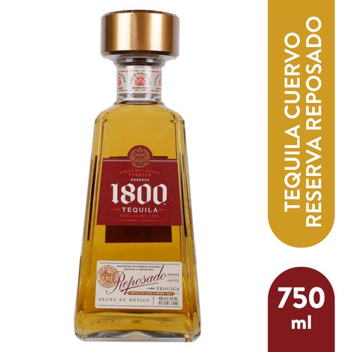 Tequila Jose Cuervo 1800 reposado botella de vidrio  - 750ml