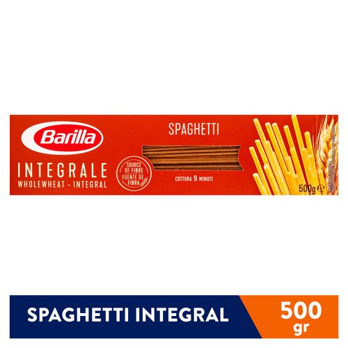 Pasta Barilla Spaghetti Integral - 500gr