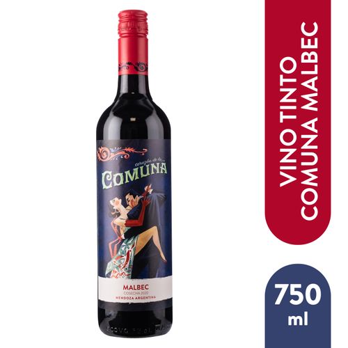 Vino tinto Corazón de la Comuna malbec - 750 ml