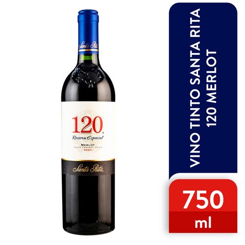 Vino Tinto Santa Rita 120Merlot Reserva - 750ml