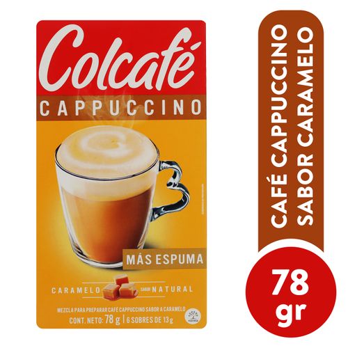 Café Colcafe Cappuccino Caramelo - 78 g