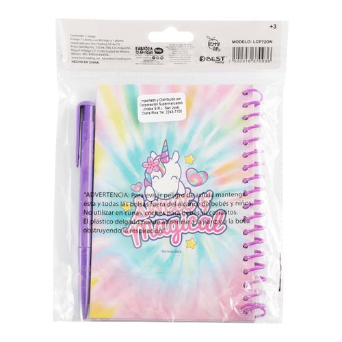 Libreta Berry Hip con pluma onix world