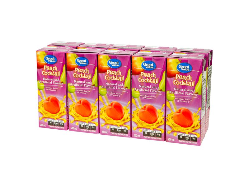 Comprar Jugo Great Value De Melocotón 10 Pack -2000 ml | Walmart Nicaragua