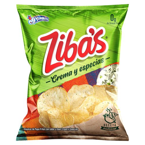 Papitas Yummies ziba's sabor crema y especias - 80 g