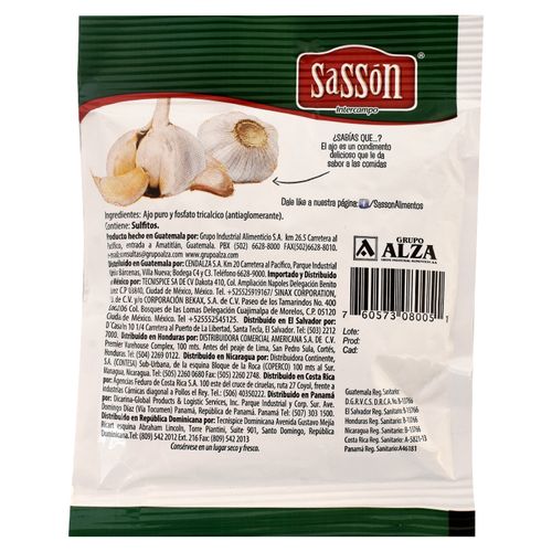 Ajo Sassón en polvo - 36 g