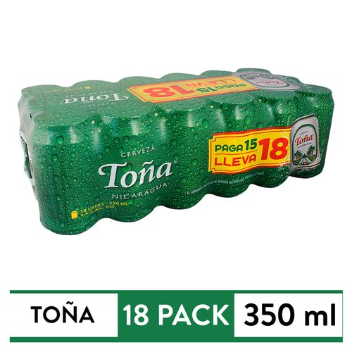 Cerveza Toña Lata 18X15 - 350ml