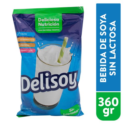 Bebida de Soya Delisoy Lactosa en Polvo - 360 gr