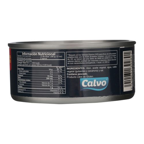 Atún Calvo lomo en trocitos en aceite - 142 g