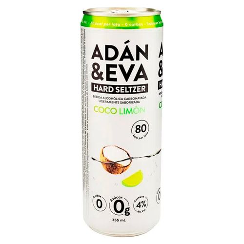 Seltzer Adan Y Eva Coco Limon Lata - 355ml