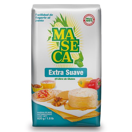 Harina Maseca extra suave y libre de gluten - 820 g