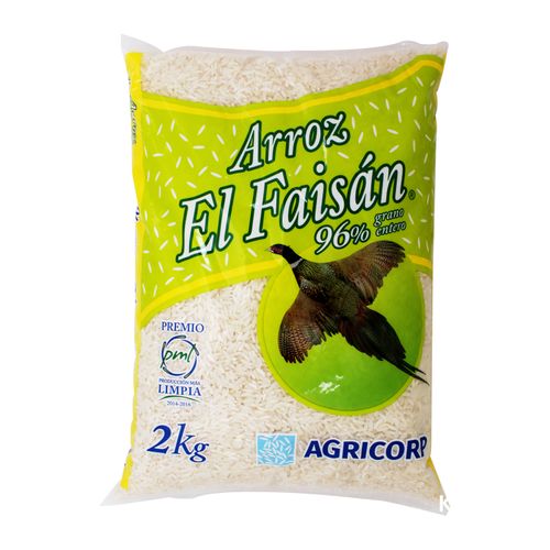 Arroz El Faisan 96% Grano Entero - 2000 g