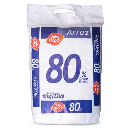 Arroz Sabemas 80% grano entero en Saco - 10000 g