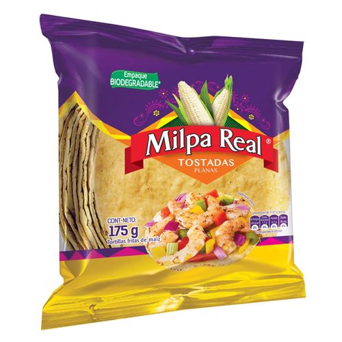 Tortilla Milpa Real Tostadas Planas - 175 g