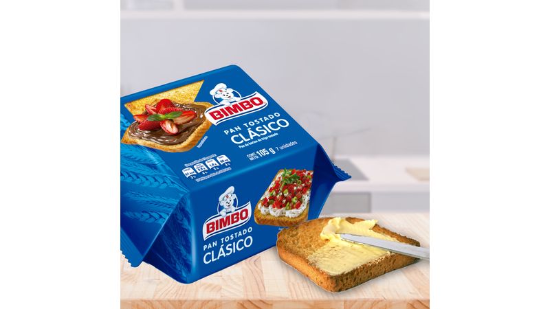 Comprar Pan Bimbo Tostado Blanco Clásico- 210gr