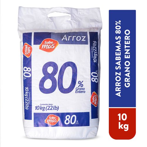 Arroz Sabemas 80% grano entero en Saco - 10000 g