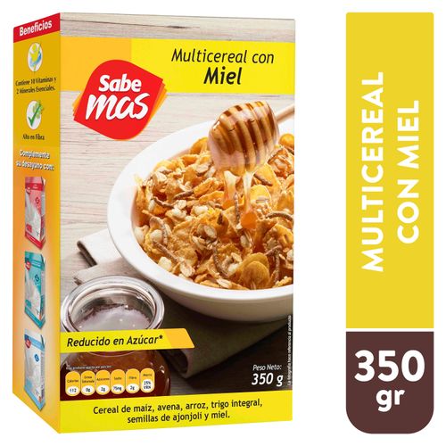 Multicereal Sabemas Con Miel - 350 g