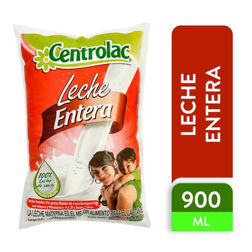 Leche Centrolac Entera - 900Ml
