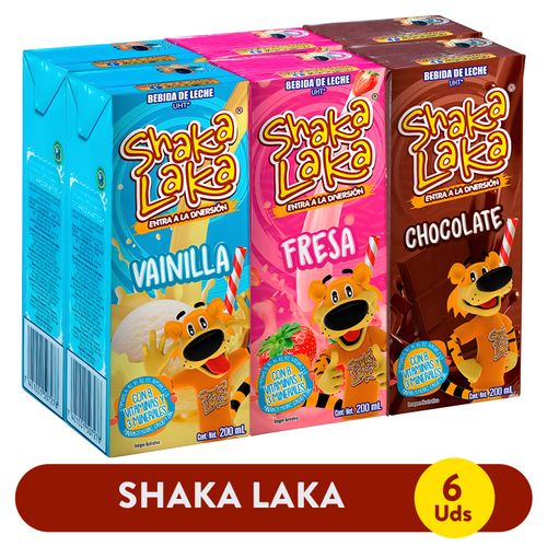 6 Pack Bebida Shaka Laka Surtida - 1200ml