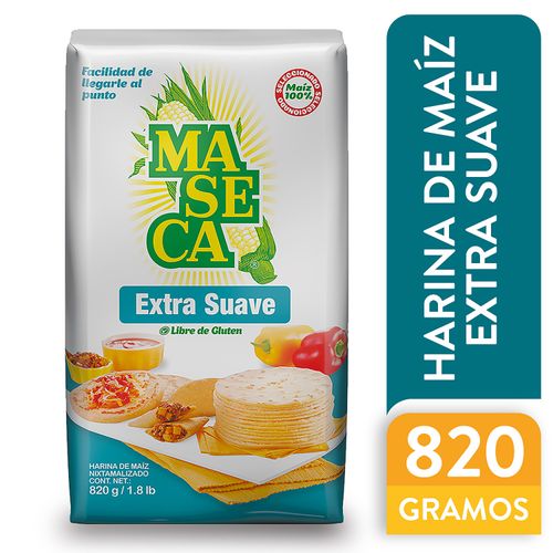 Harina Maseca extra suave y libre de gluten - 820 g
